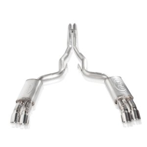 Ford Mustang Performance Exhaust - Rear - Stainless Works - Cat Back Dual Exit with Active Valves - `18-`27